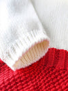 Ruffle Collar Combo Sweater Romper - Chasing Jase