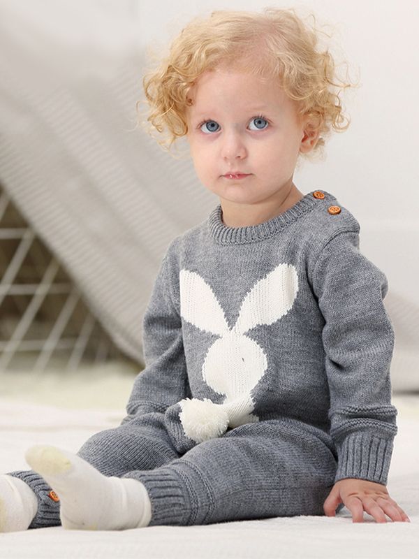 Bunny Tail Sweater Jumpsuit - Chasing Jase