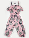Floral Printed Ruffle Jumpsuit - Chasing Jase