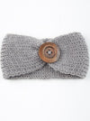 Sweater Headband with Wooden Button - Chasing Jase
