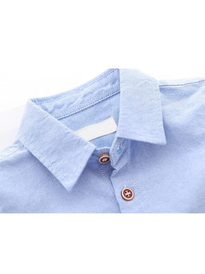 Boys Oxford Shirt with Construction Print - Chasing Jase