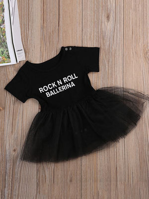 Rock N Roll Ballerina Onesie Dress - Chasing Jase