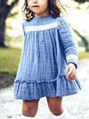 Crinkle Dress with Lace Trim - Chasing Jase