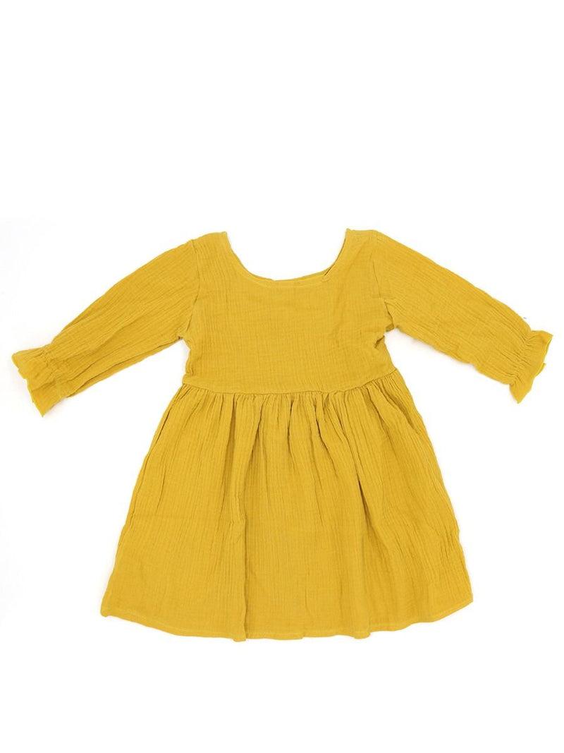 yellow peasant dress Crinkle Gauze Peasant Dress – Chasing Jase Boutique