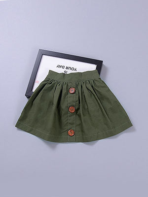 2 Piece Ruffle Blouse Skirt Set - Chasing Jase