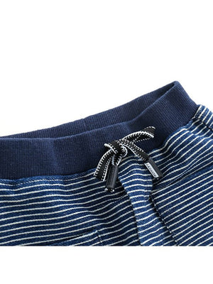 Stripe Denim Knit Pull On Pant - Chasing Jase