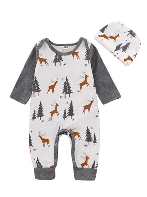 Rustic Deer and Tree Print Onesie Set – Chasing Jase Boutique