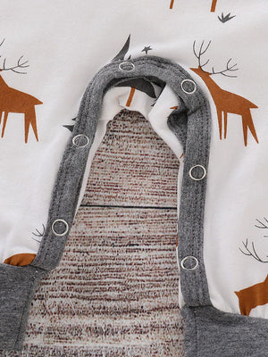 Rustic Deer and Tree Print Onesie Set - Chasing Jase