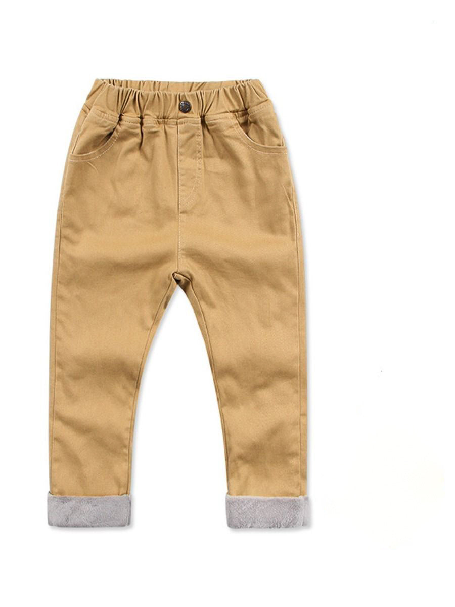 Fleece Lined Twill Pants - Chasing Jase