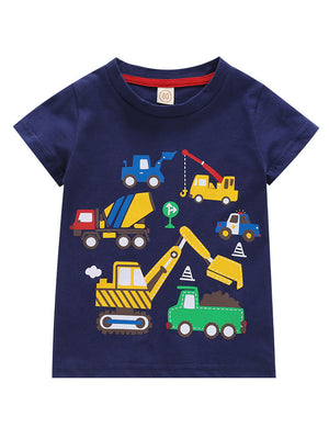 Construction Print T-Shirt - Chasing Jase