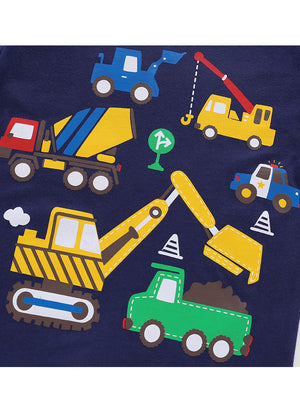 Construction Print T-Shirt - Chasing Jase