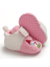 Swan & Castle Plush Crib Shoes